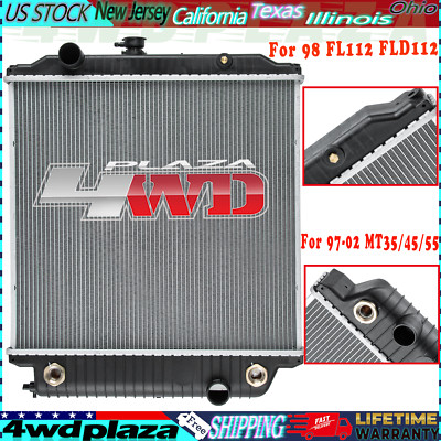 1102038 2 Row Radiator For 97-02 Freightliner MT35 MT55 MT45/ 1998 FL112 FLD112