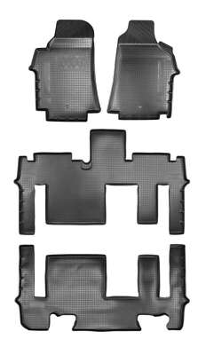 3D Gummi Fussmatten passend für HYUNDAI H1 |  ab BJ 2018> | passgenau + Rand