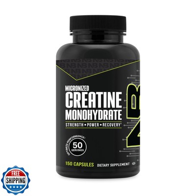 NutraBio Pure Micronized Creatine Monohydrate Capsules, Creatine Pills, Suppo