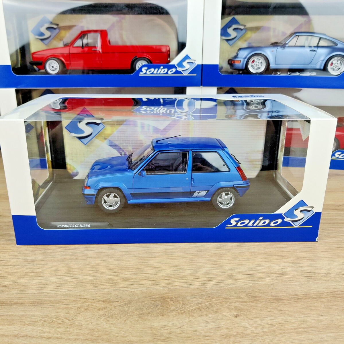 Figurine 1 18 Renault 5 GT Turbo MK2 1989 Bleue - Miniature Solido 1/18 - Neuve Sous Boîte