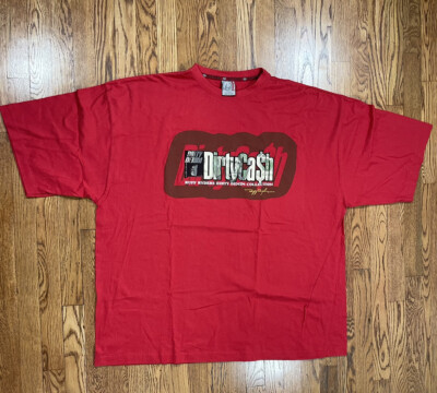 Vintage Ruff Ryders Dirty Denim Dirty Cash Red Mens Size XXXL