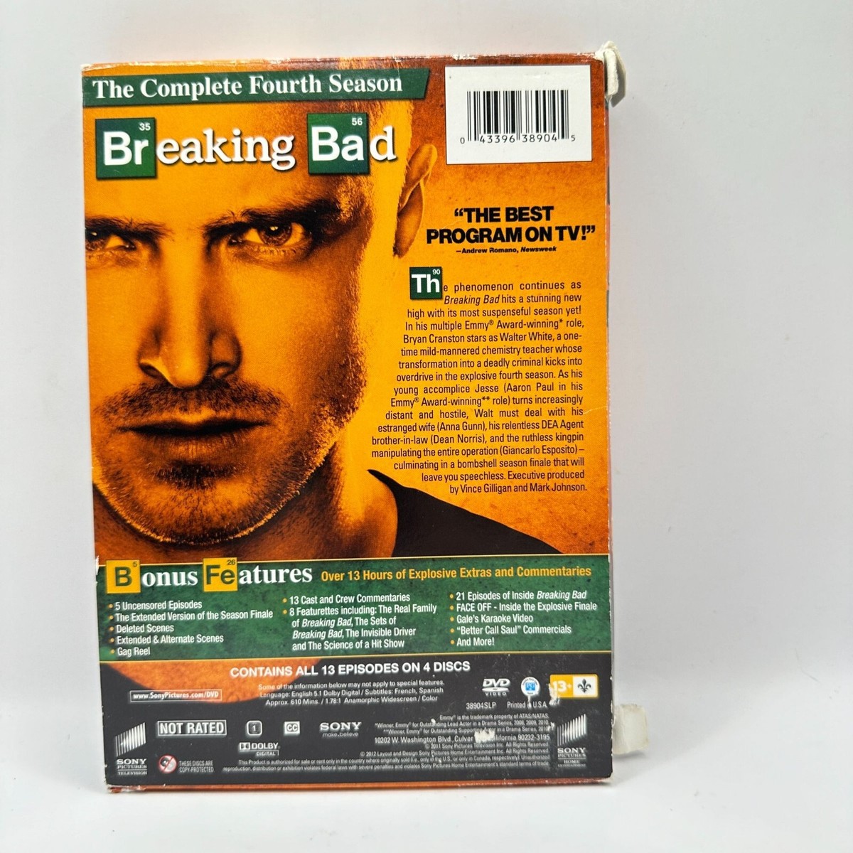 (未使用･未開封品)Breaking Bad: Season 4 by Sony Amazon.com: Breaking Bad - Season 4 [DVD] : Movies & TV