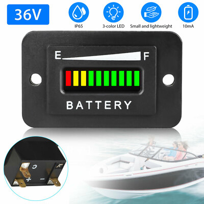 36V Volt Battery Indicator Meter Gauge for Ezgo Club Car Yamaha Golf Cart Motor