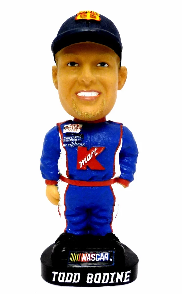 COLECCIONABLE - TODD BODINE K-MART BOBBLE HEAD, NASCAR, GENUINO PINTADO A MANO - NUEVO Foto 3 de 4