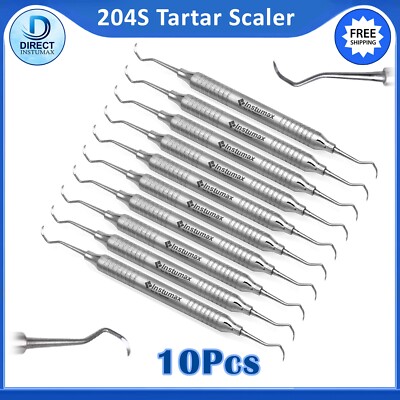 Sickle Scaler 204s Dental Hand Instruments Pro Periodontal Hygiene Pick Tool CE