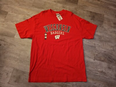 Vintage Wisconsin Badges Foot Locker Team Apparel Tee Shirt