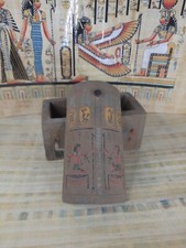 UNIQUE ANCIENT EGYPTIAN ANTIQUE Jewelry Box stone Art Crafts God Osiris Nut