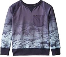 NWT 50 Hurley Big Boys Obsidian Pullover Scuba Crewneck Sweatshirt 981537-695