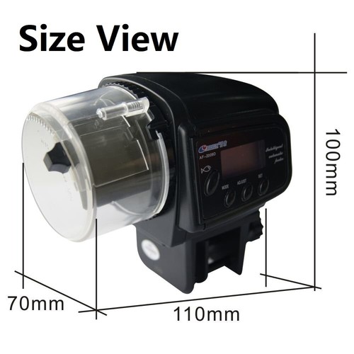 Automatic Auto Aquarium Fish Food Feeder Feeding Timer For Fish Tank Dispenser - Bild 9 von 12