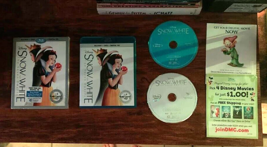 Disney Blu-ray Lot - Snow White, Pocahontas, Sleeping Beauty Bolt DVD Slipcase - Image 4 of 4