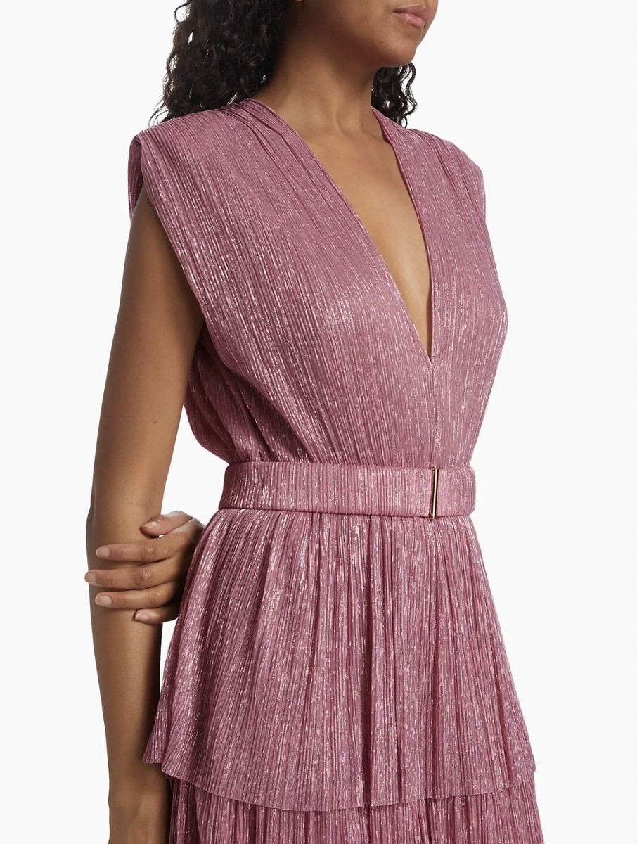 knee length dresses for ladies ray_lurex_green_blossom  Sabina Musayev USA