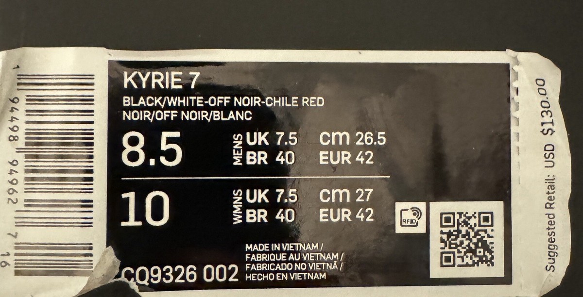 Size 8.5 - Nike Kyrie 7 Brooklyn for sale online | eBay