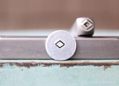 SUPPLY GUY 4mm Mini Diamond Metal Punch Design Stamp SGCH-565