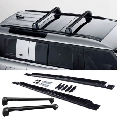 4pcs Roof Rack Strip Cross Bars for Land Rover Defender 110 4D 2020-2024