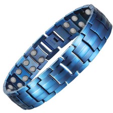 Blue Gorgeous Magnetic Bracelet Men Women Balance Energy Power Arthritis Pain RX