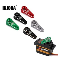 INJORA 15T Metal Steering RC Servo Arm Horn for AX24 SCX24 EMAX ES08MAII,2PCS
