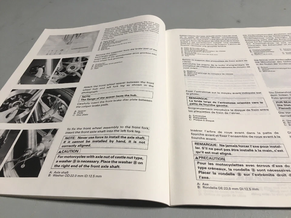Suzuki GN125 GN125EV 1997 Gn 125 Instrucciones Preparation Manual Montaje - Imagen 3 de 4
