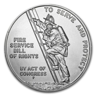 フランクフォート・メイン 1000ドル金券 1992 Ben Franklin Firefighters 1oz .999 Silver Commemorative Medal