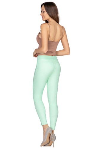 Ladies High Waisted Cotton Leggings Drawstring Full Length Stretchy Pants FS323 - Picture 7 of 13
