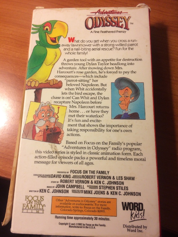 A Fine Feathered Frenzy (VHS) Adventures in Odyssey, Focus on the