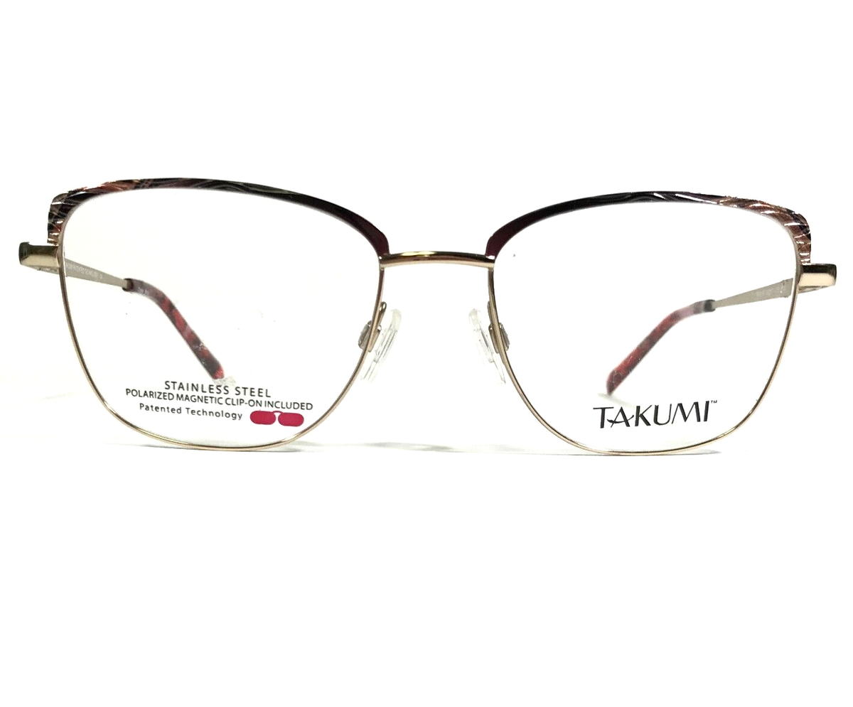 Takumi TK1118 010 Eyeglasses Frames Gold Cat Eye Full Wire Rim 52-17-135