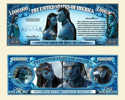 AVATAR BILLET MILLION DOLLAR US Collector James Cameron Pandora Na'vis Film SF 2
