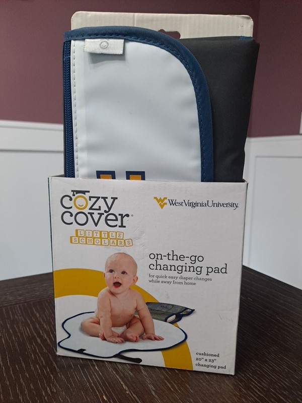 COZY COVER West Virginia University   On-The-Go Changing Pad 20 x 23” 