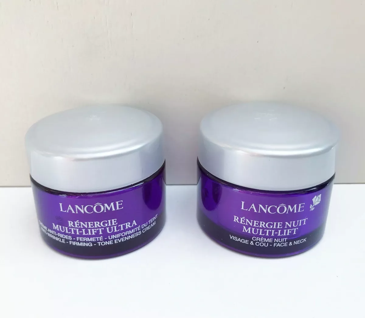 Lancome Renergie Multi Lift Ultra Day + Night Cream Set Face & Neck, 15ml+15ml