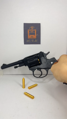 Nagant M1895 Classic Revolver WW2 Fidget 1:1 Black & Brown Prop