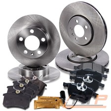 BREMSSCHEIBEN + BREMSBELÄGE BREMSKLÖTZE VORNE + HINTEN FÜR VW NEW BEETLE 9C 1Y
