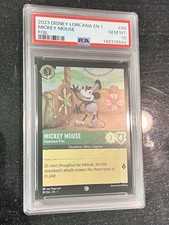 2023 DISNEY LORCANA THE FIRST CHAPTER FOIL MICKEY MOUSE STEAMBOAT PILOT PSA 10