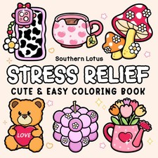 Stress Relief: Coloring Book for Adults and Teens, Bold Easy Designs for...