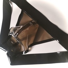 Stretch - *DARK CLEAR* Latex Rubber Fetish Jock - Custom Sizes- 28"-42"