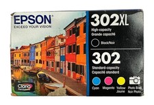 Epson 302XL/302 Claria Premium Ink Cartridge Combo Pack T302XL-BCS Exp 01/2027