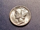 Gem BU+  1945-P Mercury Dime