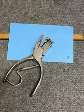 Vintage Poole Bros Railroad Conductors Punch “L” 