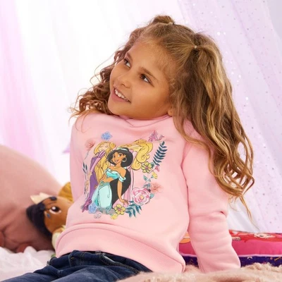 Disney Princess Hooded Sweatshirt For Kids Size 4 Years - Image 1 of 3
