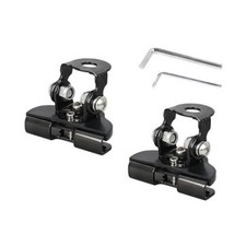 Car LED Light Bar Mounting Bracket, 2PCS Adjustable Vehicle Hood Led Work Black