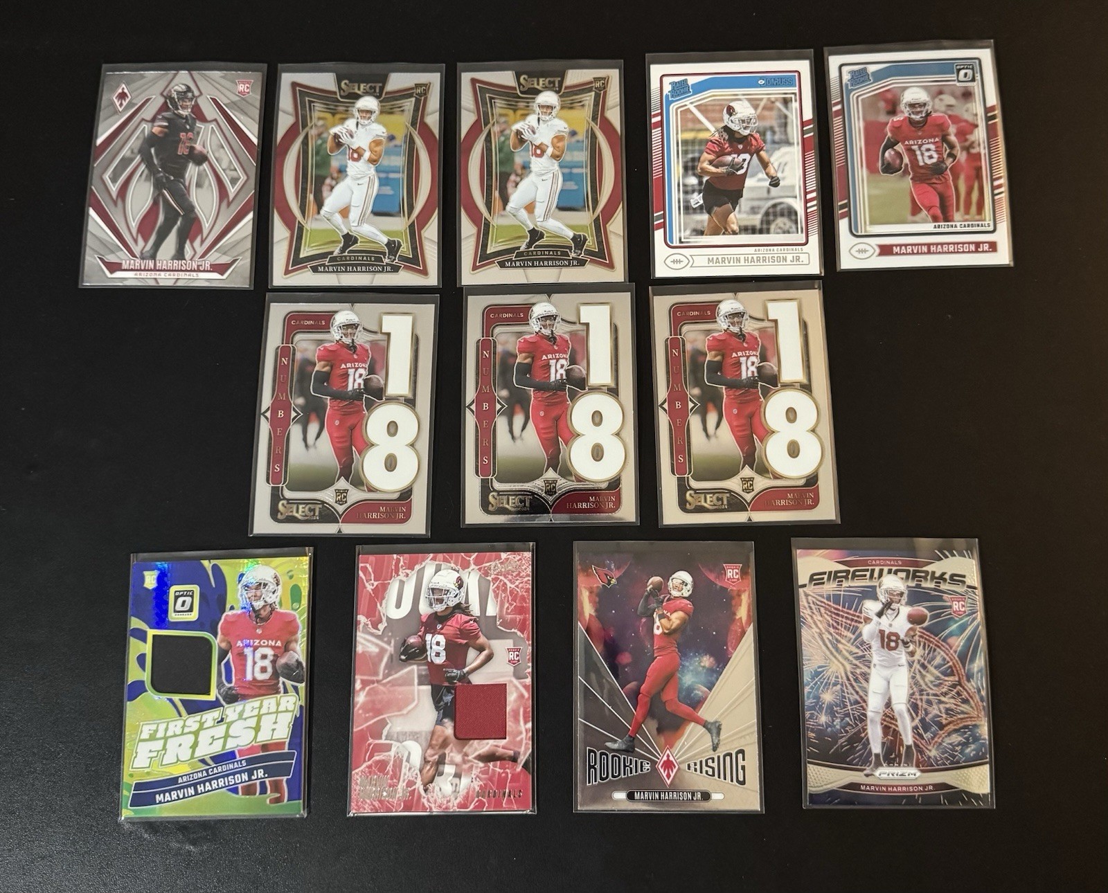 2024 Panini Donruss Optic Marvin Harrison Rookie Card Lot