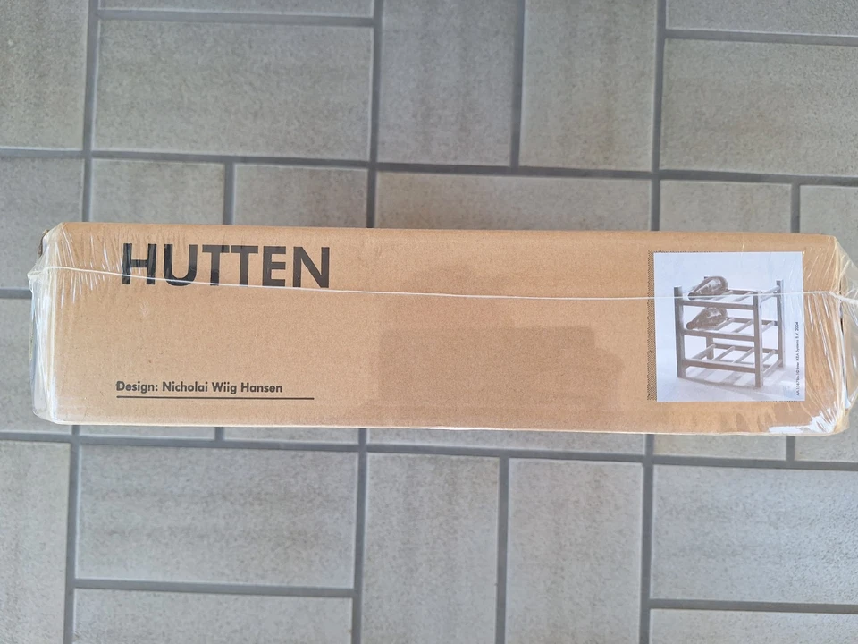 IKEA HUTTEN PORTABOTTIGLIE LEGNO 9 SCOMPARTI WINE BOTTLE RACK WOOD STAND - Immagine 2 di 3