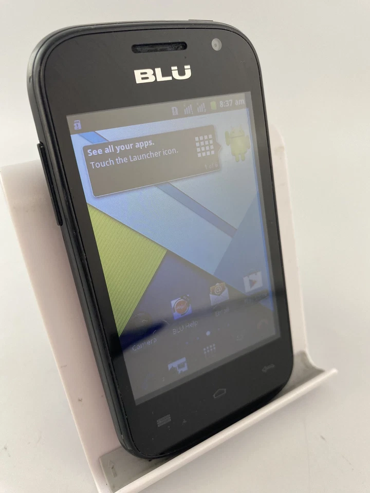 BLU Dash JR Black Dual Sim Unlocked 3.5" 512MB 2MP Android Smartphone - Image 4 of 4