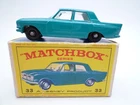 VINTAGE MATCHBOX LESNEY No.33b FORD ZEPHYR IN ORIGINAL BOX 1963 BPW