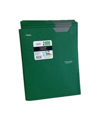 Lot Of 24 NEW FIVE STAR GREEN 2 POCKET  PRONG PLASTIC FOLDER