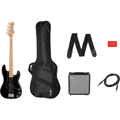 Squier Affinity Series Precision Bass PJ Pack - Black