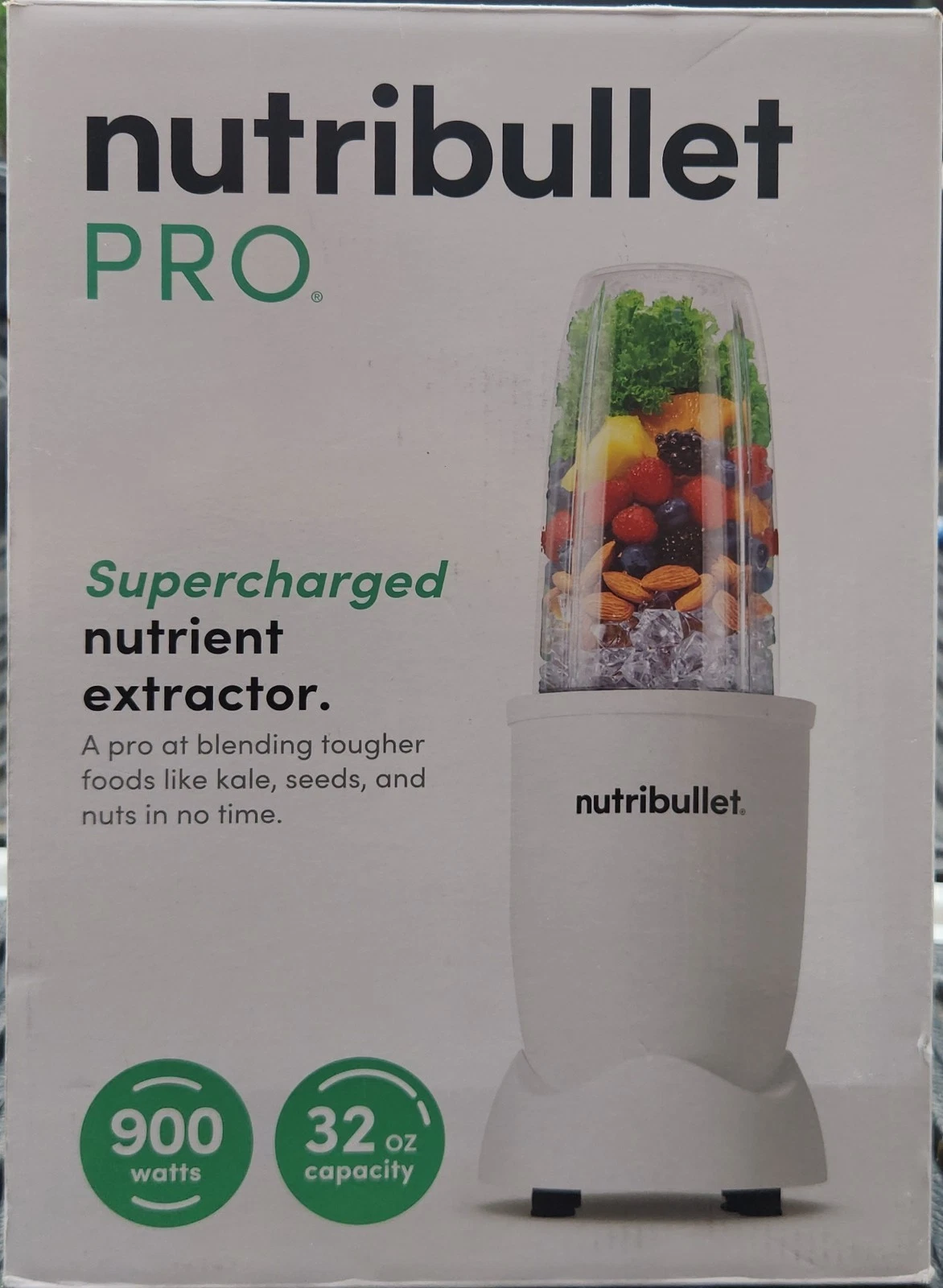 nutribullet® Pro Nutrient Extractor, 900W, Matte White - New in Box