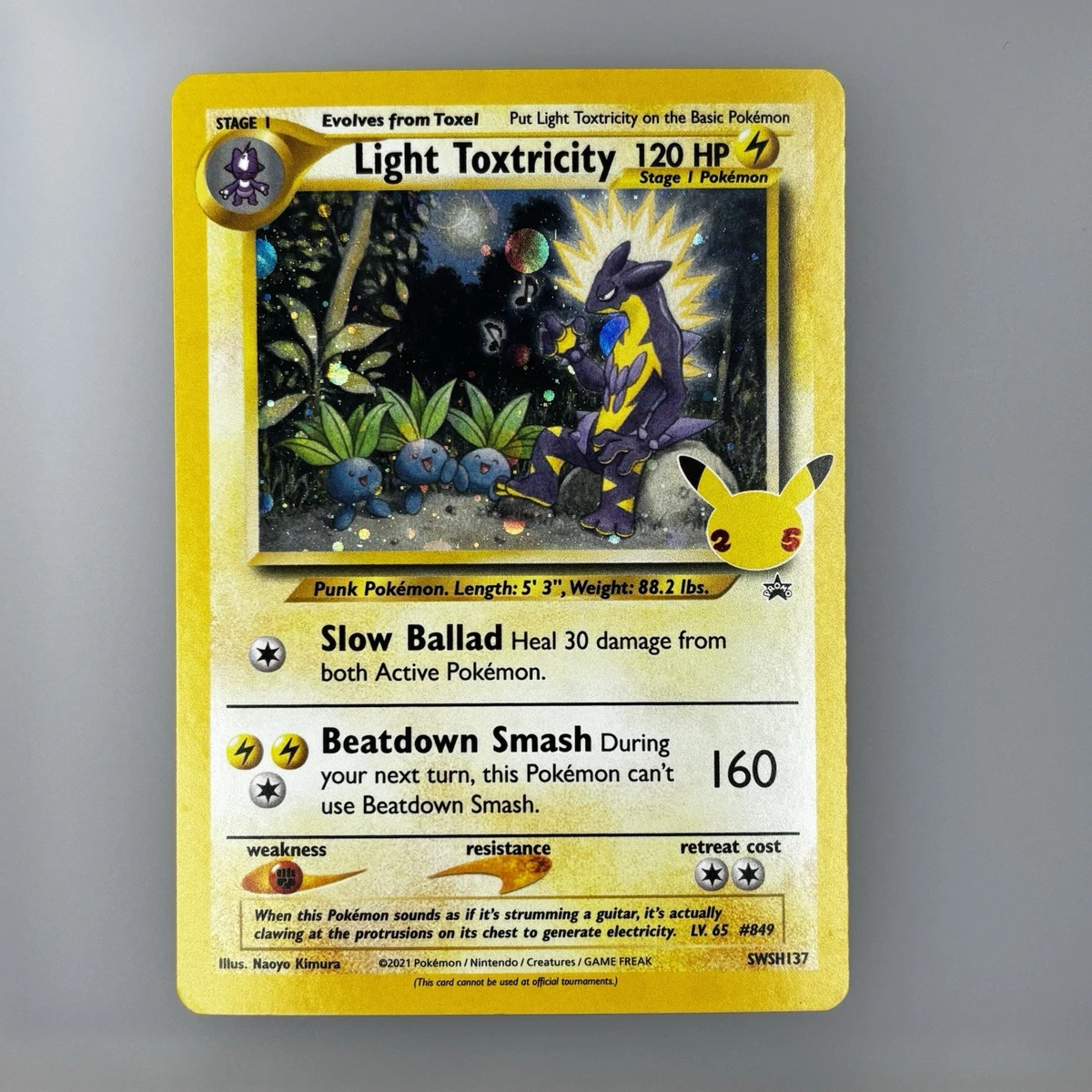 25+ Light Toxtricity SWSH137 SWSH: Sword & Shield Promo Cards for