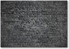 Black Brick Wall Photography Backdrop,Photo Studio Backdrop Podcast 7x5FT