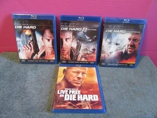 4 Die Hard bruce willis movies HD blu-ray Vengeance live free die hard 1 & 2