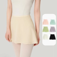 Women Dance Skirt Ballet Short Skirts Lace Up Wrap Chiffon Dancing Skirts