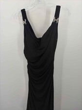 Pre-Owned WHBM Black Size 00 Maxi Evening Gown